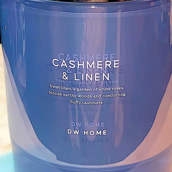 DW HOME CANDLE CASHMERE & LINEN  2 WICK RICHLY SCENTED NEW 13.2 oz - Picture 3 of 5